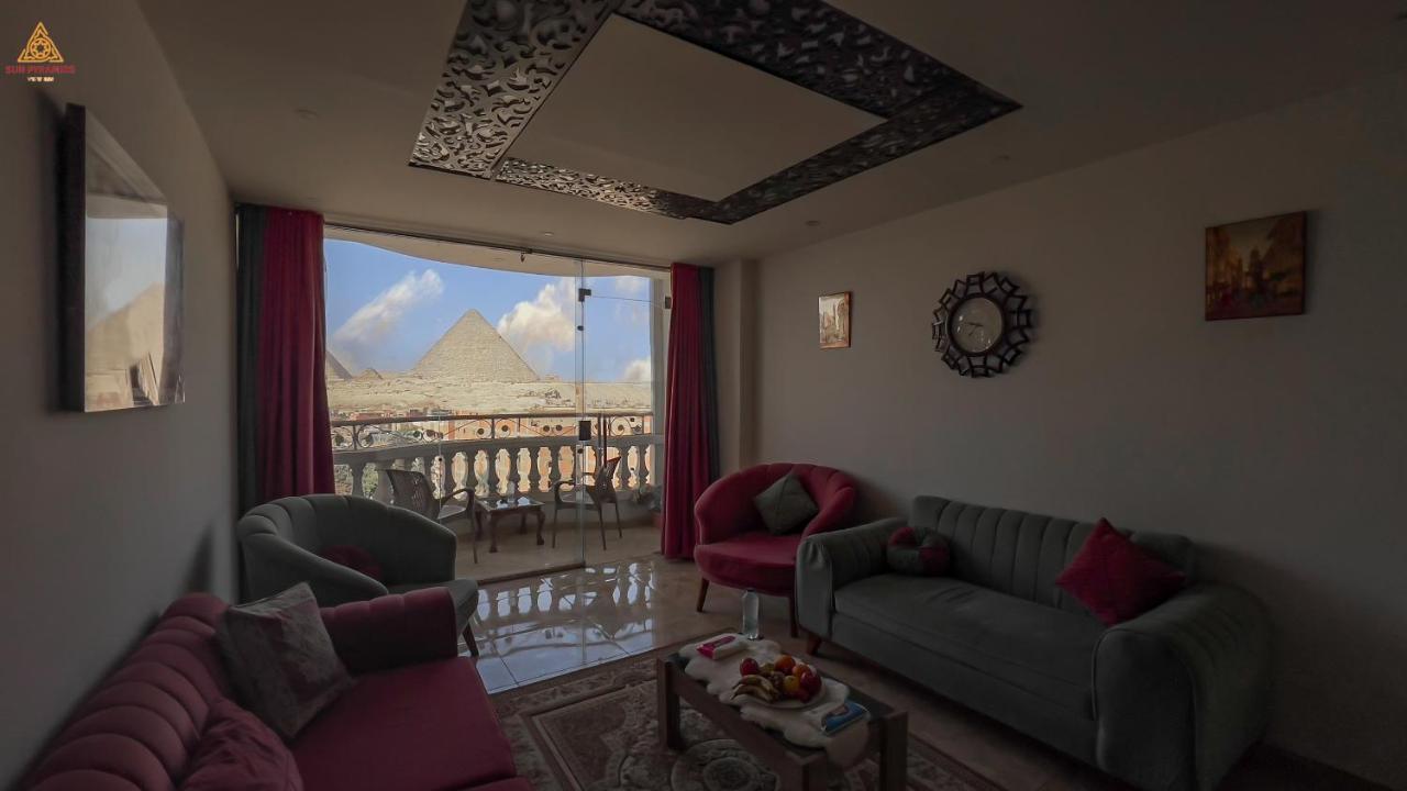 Full Pyramids View Apartment With Balcony For 8 P Kafret el-Gabal Dış mekan fotoğraf