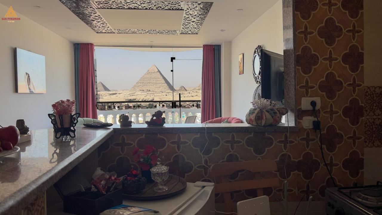 Full Pyramids View Apartment With Balcony For 8 P Kafret el-Gabal Dış mekan fotoğraf
